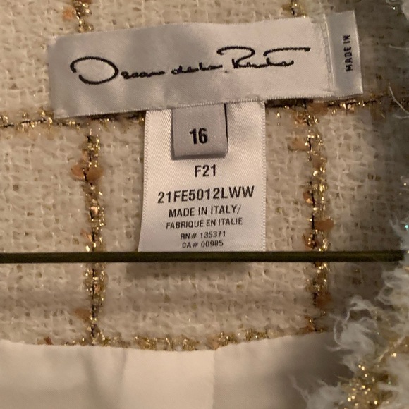 Oscar de La renta jacket with sparkly trim - Picture 2 of 3